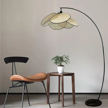 Wabi Sabi Lampa Poschodí Lampa Japonsky Minimalistické Retro Dizajnér Obývacia Izba, Spálňa, Izba Dekor Podlahy stánku svetlo
