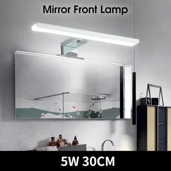 Zrkadlo Svetlo LED Nástenné svietidlo Kúpeľňa Kabinetu Svetla 6000K make-up Zrkadlo Svetlá Vodotesný LED Márnosť Svietidlá Nástenné Svietidlo pre Zrkadlo
